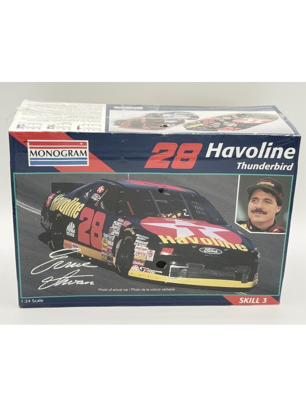Monogram Ernie Irvan #28 Havoline Ford Thunderbird 1/24 NASCAR Model Kit NIB
